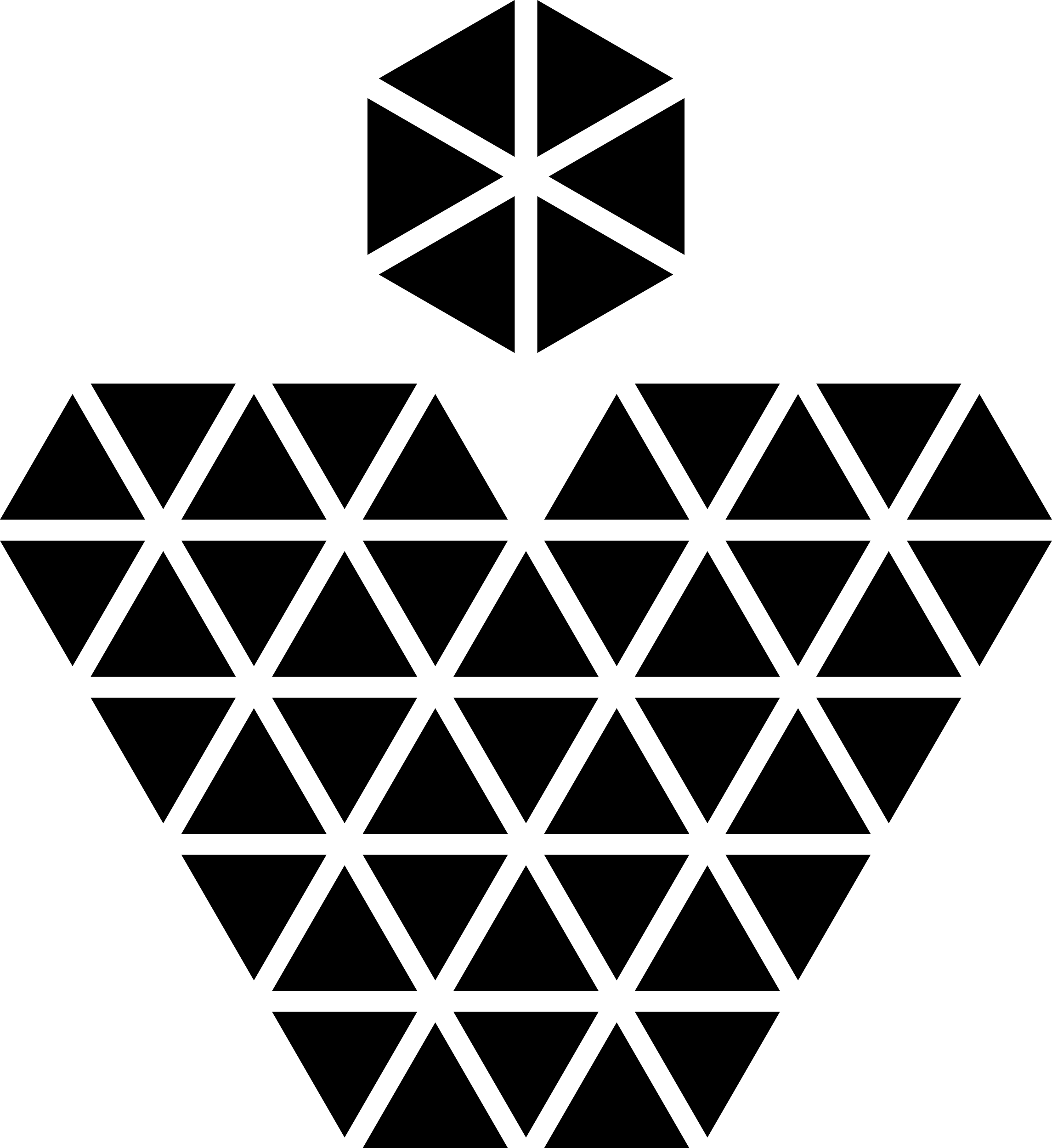 Heart Pendant Of Small Triangles Craft Design Svg File Free Vectors